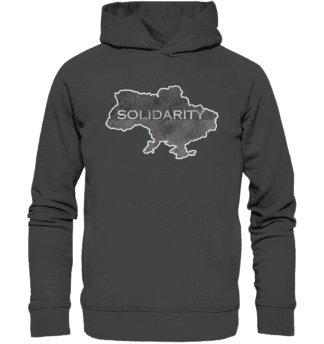 solidarity black&white - Organic Fashion Hoodie